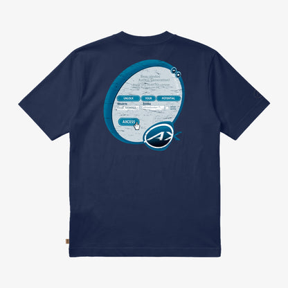 Camiseta Oversized AXCESS Login - Azul