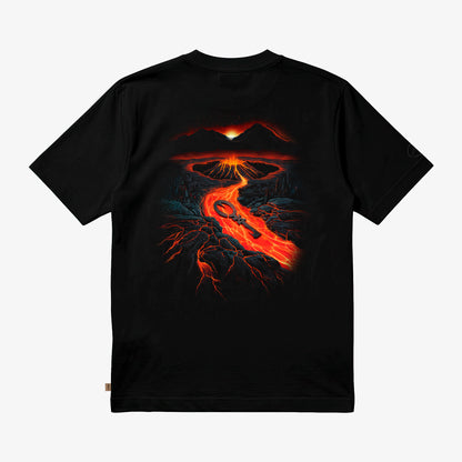 Camiseta Oversized AXCESS Lowres Lava - Preta
