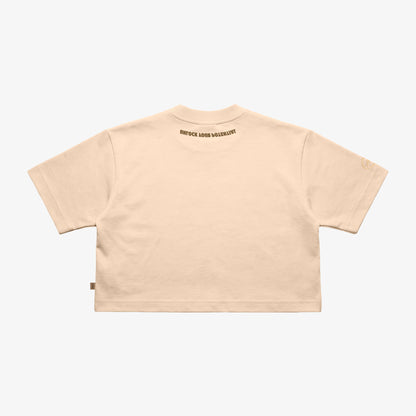 Cropped Oversized AXCESS Acid Key - Bege