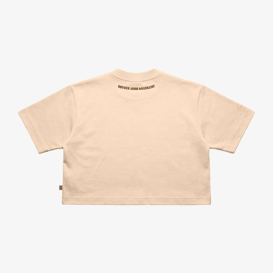 Cropped Oversized AXCESS Acid Key - Bege